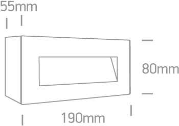 5W LED sieninis šviestuvas, baltas, 3000K, 67076A/W/W