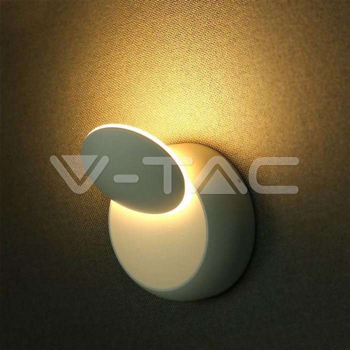 V-tac 5W LED sieninis šviestuvas, baltas, 4000K