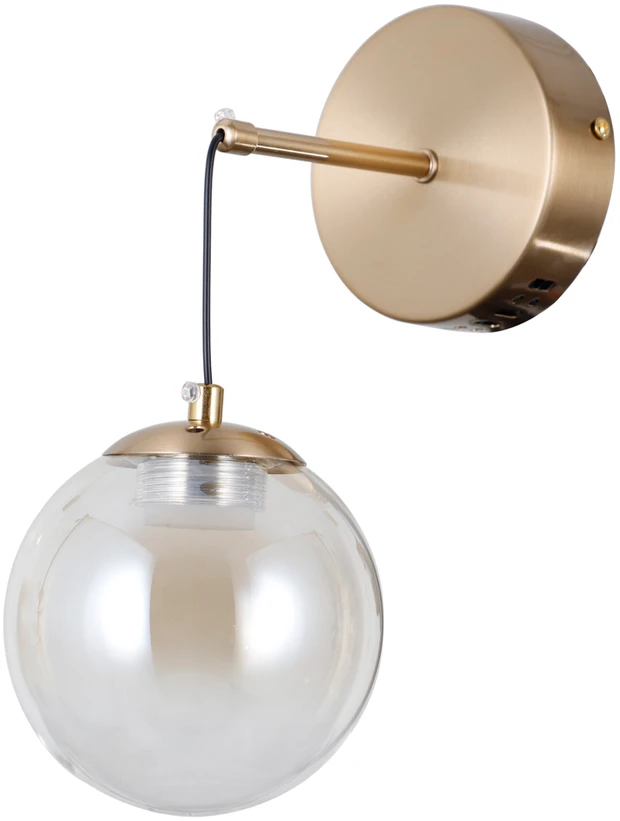 5W LED sieninis šviestuvas VELADA, aukso/gintaro sp., 3000K