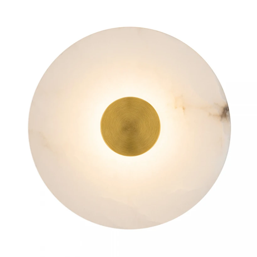 5W LED sieninis šviestuvas, žalvario/kreminės sp., 3000K, 2550