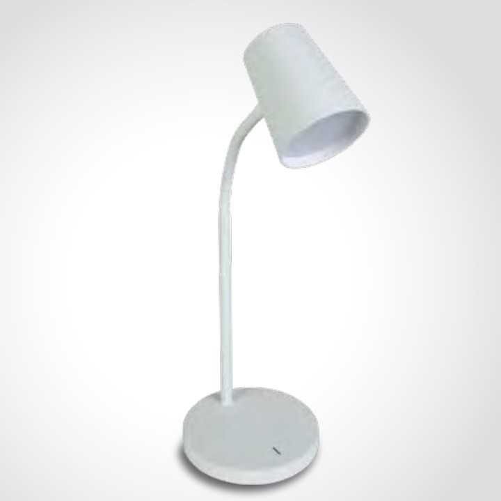 5W LED stalo šviestuvas, baltas, 3000K, dimeriuojamas, 61110/W/W