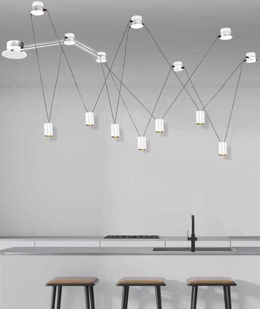 5W LED šviestuvas į 24V PLUG & PLAY sistemą, baltas, 3000K, dimeriuojamas, 19167