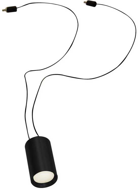 5W LED šviestuvas į 24V PLUG & PLAY sistemą, juodas, 3000K, dimeriuojamas, 19168