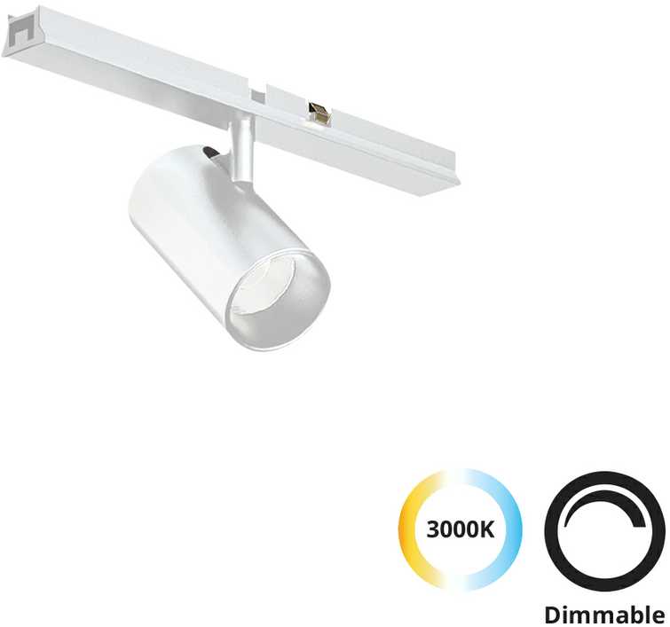 5W LED šviestuvas į magnetinius bėgelius SLIM MAGNETIC, baltas, 3000K, dimeriuojamas, 4288801