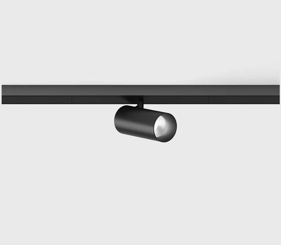 5W LED šviestuvas TUB S A į magnetinę sistemą MINI_LINE 42, juodas, 3000K, dimeriuojamas