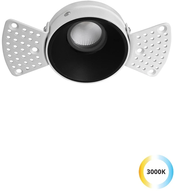 5W LED užglaistomas šviestuvas ALEA, juodas, 3000K, 3914-110B-3-S-38