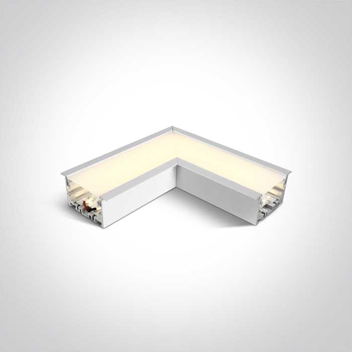 6-14W LED įleidžiamas linijinio šviestuvo sujungimas, baltas, 3000/4000/5000K, 38152RC/W/V