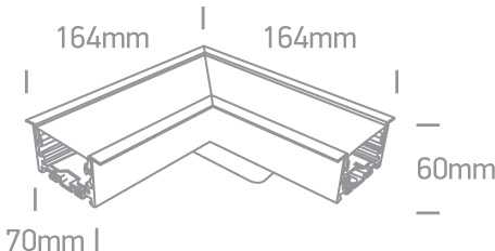 6-14W LED įleidžiamas linijinio šviestuvo sujungimas, baltas, 3000/4000/5000K, 38152RC/W/V