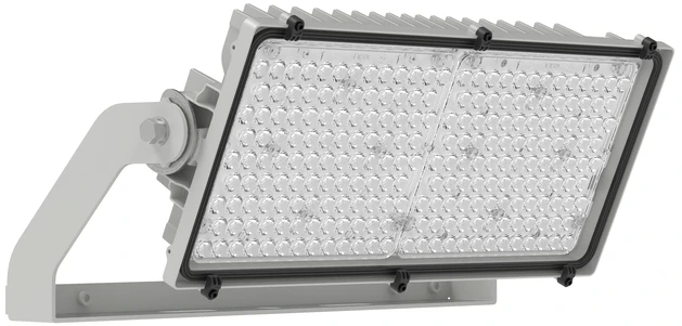 600W LED prožektorius MAX RADIAL SYMMETRIC 25, šviesaus aliuminio sp., 4000K, 25°, IP66