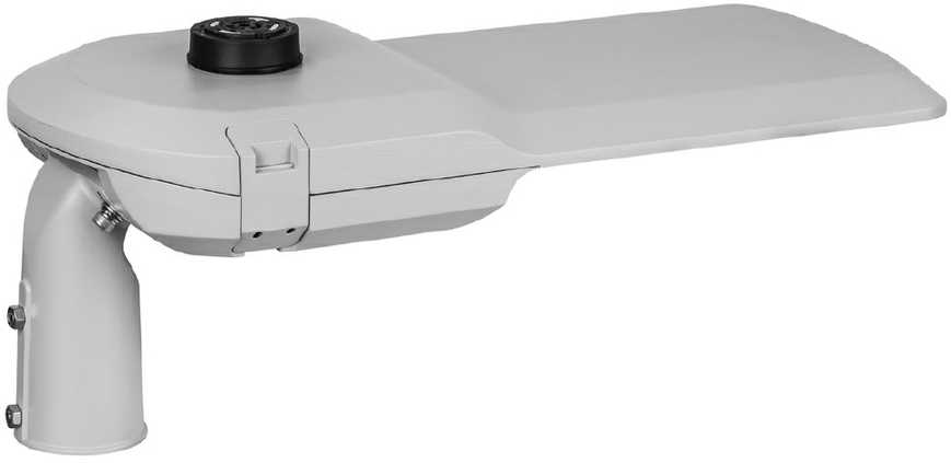 Luxmena 60W LED gatvės šviestuvas AVENUE, šviesiai pilkas, 4000K, IP66, 150°x78°, ZHAGA, DALI