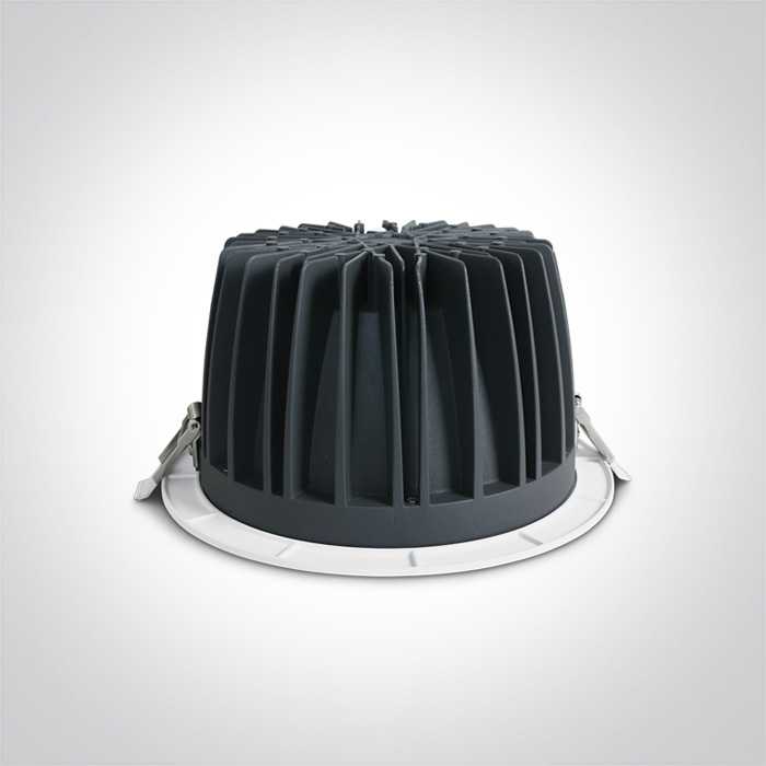 60W LED įleidžiamas šviestuvas, baltas, 3000K, 10160CA/W/W