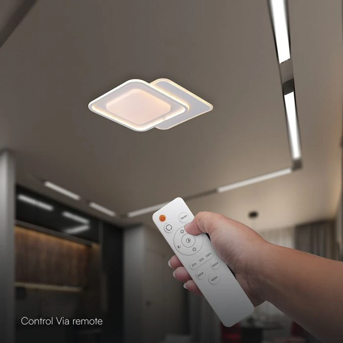 60W LED lubinis šviestuvas, baltas, 3000-6500K, dimeriuojamas