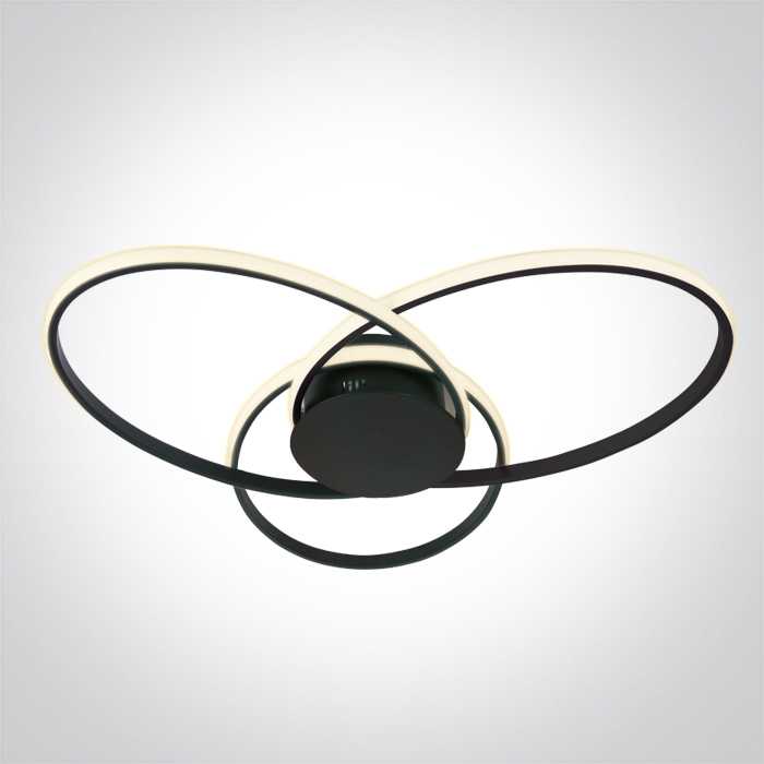60W LED lubinis šviestuvas, juodas, 3000K, dimeriuojamas, 63154D/B/W