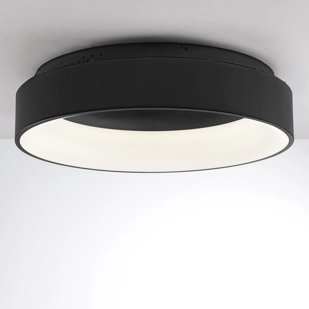 60W LED lubinis šviestuvas NOAH, juodas, CCT