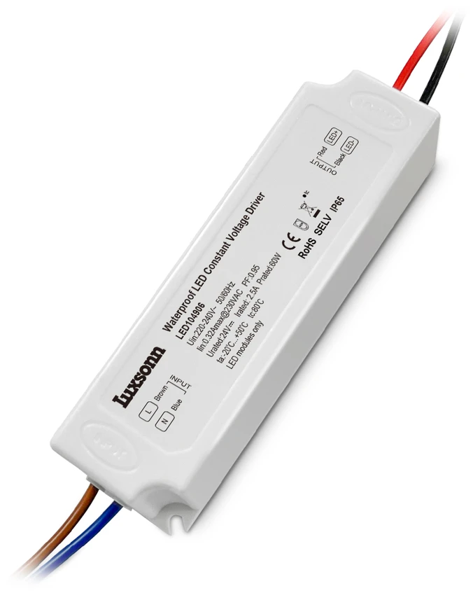 60W LED maitinimo šaltinis LUXSONN, 24V, IP65
