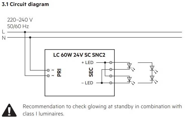 60W LED maitinimo šaltinis TRIDONIC, 24V, PWM