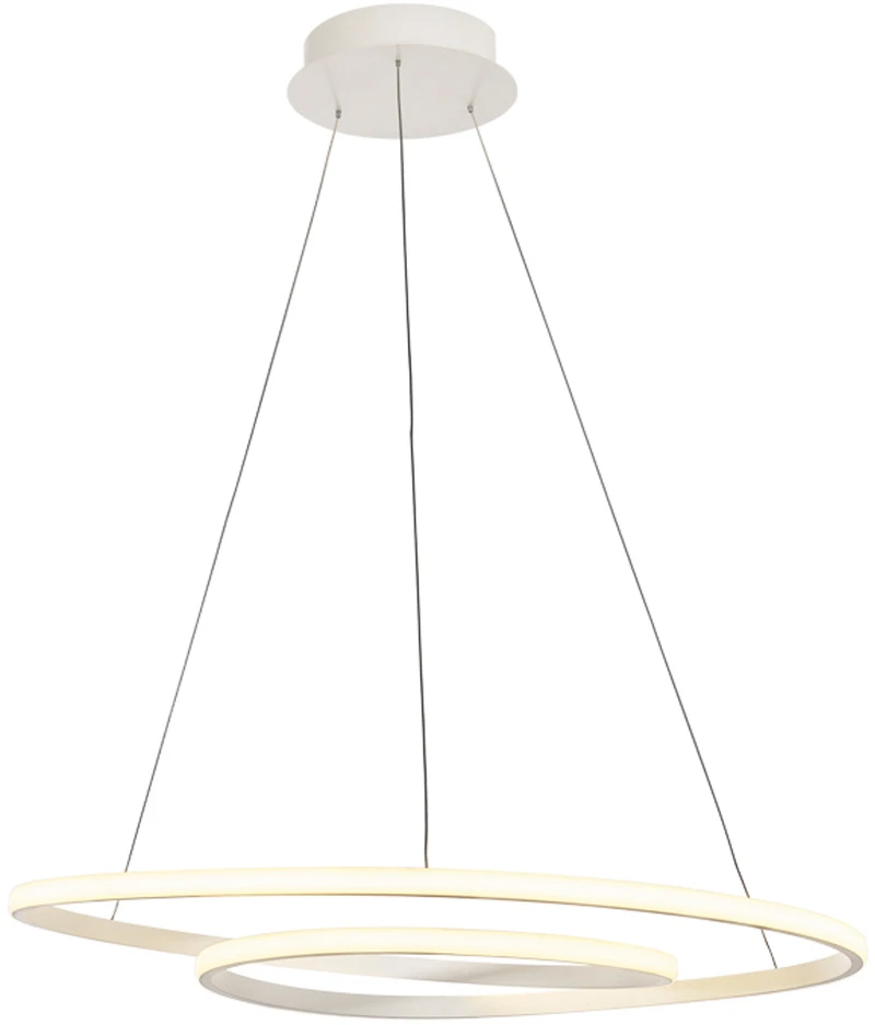 Lubinis šviestuvas 60W LED pakabinamas šviestuvas CAPITA, baltas, 3000K