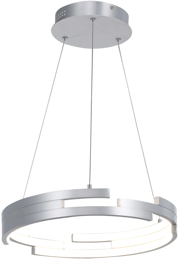 60W LED pakabinamas šviestuvas VELAR, sidabro sp., 3000K, dimeriuojamas