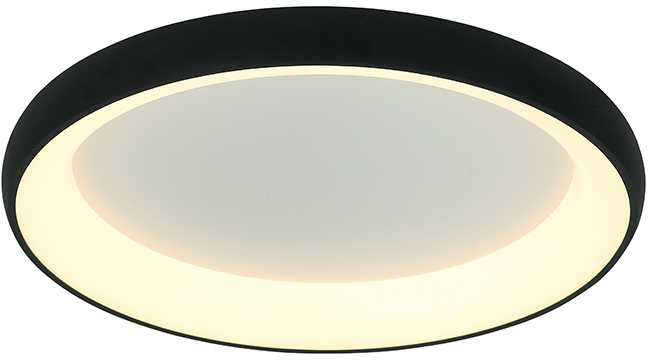 Lubinis šviestuvas 60W LED paviršinis lubų šviestuvas, juodas, 3000K, dimeriuojamas, 2056