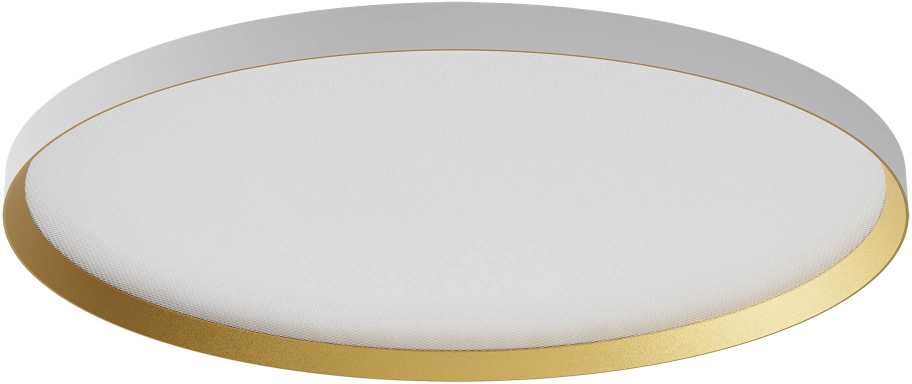 60W LED paviršinis/pakabinamas šviestuvas DAMA, baltas/aukso sp., 3000/4000/5000K, 80cm, 01-3748