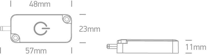 60W TOUCH ON/OFF dimeris, 24V, 38102A