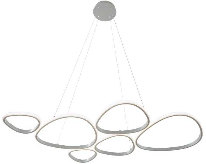 61W LED pakabinamas šviestuvas HELIX, sidabro sp., 3000K, 4316200