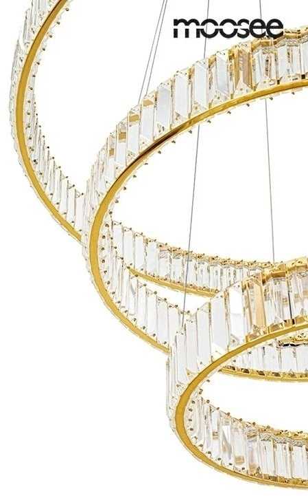 62,6W LED pakabinamas šviestuvas LIBERTY TRIPLES, aukso sp., 3000K