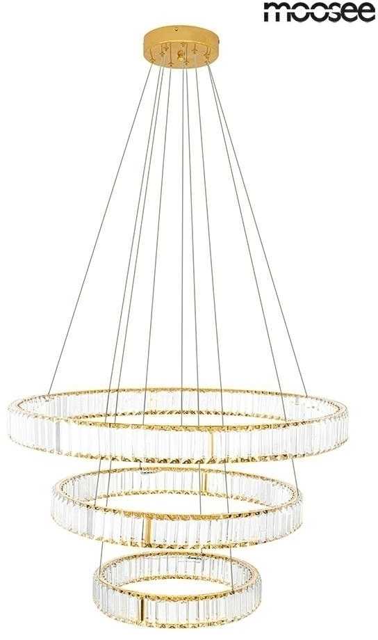 62,6W LED pakabinamas šviestuvas LIBERTY TRIPLES, aukso sp., 3000K