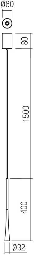 6,2W LED pakabinamas šviestuvas ITO, rusvas, 3000K, 01-4066