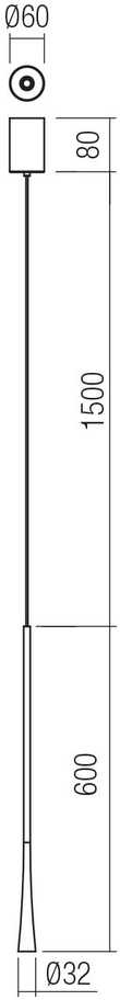 6,2W LED pakabinamas šviestuvas ITO, rusvas, 2700K, 01-4116
