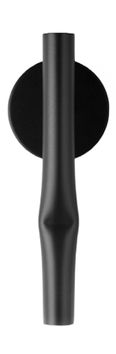 6,2W LED sieninis šviestuvas FLOW, juodas, 2700K