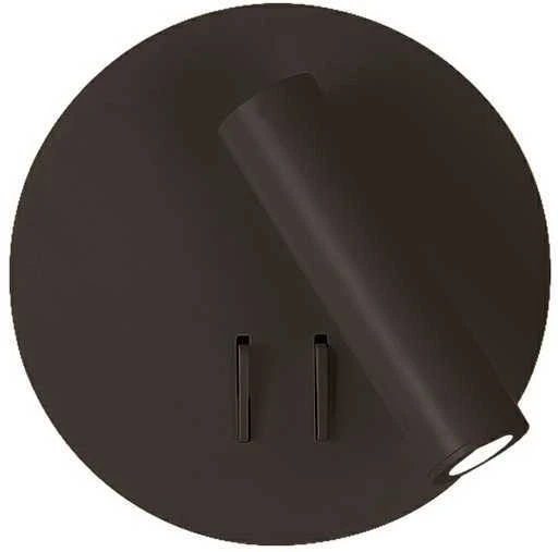 6+3W LED sieninis šviestuvas MOBY, juodas, 3000K, 4188201