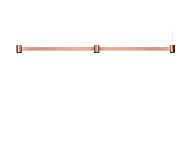 6,3W LED pakabinamas šviestuvas ART MODULAR 3, šlifuoto vario sp., 3000K, 80cm