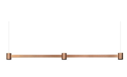 6,3W LED pakabinamas šviestuvas ART MODULAR 3, šlifuoto vario sp., 3000K, 80cm