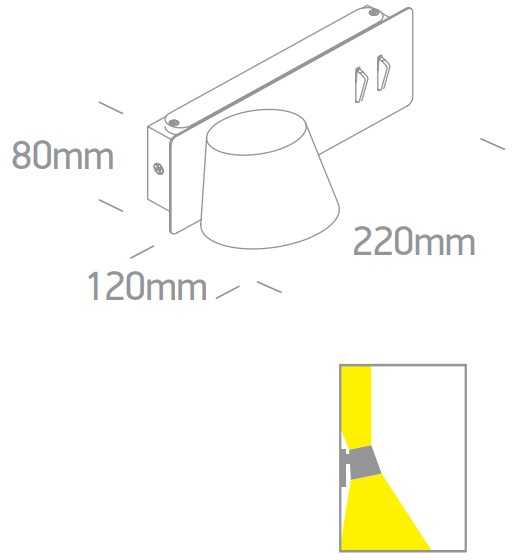6+4W LED sieninis šviestuvas, baltas, 3000K, 65147/W/W