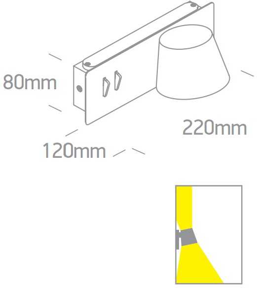 6+4W LED sieninis šviestuvas, juodas, 3000K, 65147A/B/W