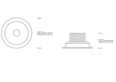6,5W LED įleidžiamas pakreipiamas šviestuvas, baltas, 3000/3500/4000K, IP54, 11107P/W/V
