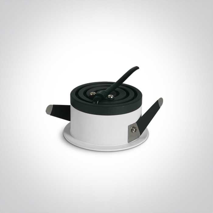 6,5W LED įleidžiamas šviestuvas, baltas, 3000/3500/4000K, su filtru nuo akinimo, dimeriuojamas, 10106DH/W/V