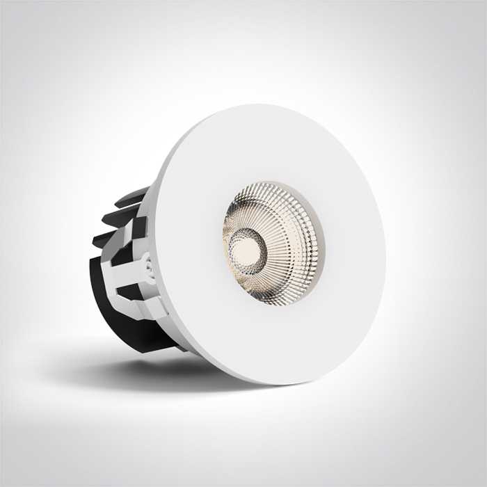 6,5W LED įleidžiamas šviestuvas, baltas, 4000K, dimeriuojamas, 10107PA/W/C