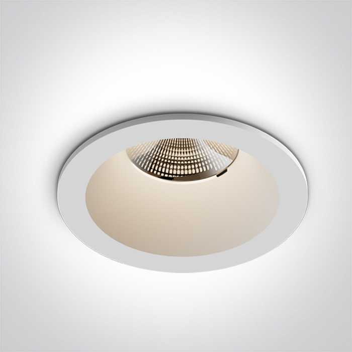 6,5W LED įleidžiamas šviestuvas, baltas, 3000/3500/4000K, IP65, dimeriuojamas, 10107WP/W/V