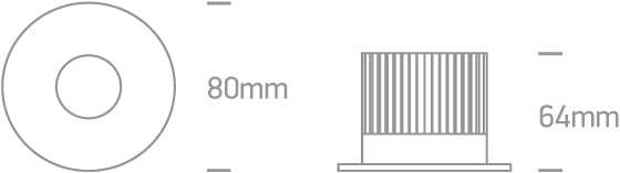 6,5W LED įleidžiamas vidaus/lauko šviestuvas, juodas, 3000K, dimeriuojamas, IP65, 10107DB/B/W