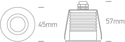 6,5W LED įleidžiamas vidaus/lauko šviestuvas, baltas, 3000/3500/4000K, IP65, 10107MD/W/V