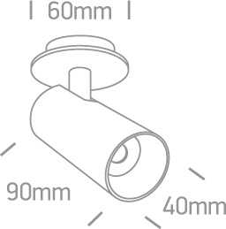6,5W LED įleidžiamo montavimo pakreipiamas šviestuvas, baltas, 3000/3500/4000K, 11107RA/W/V