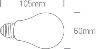 6,5W LED lemputė, dimeriuojama, E27, 2200K, 9G03RAD/A/E