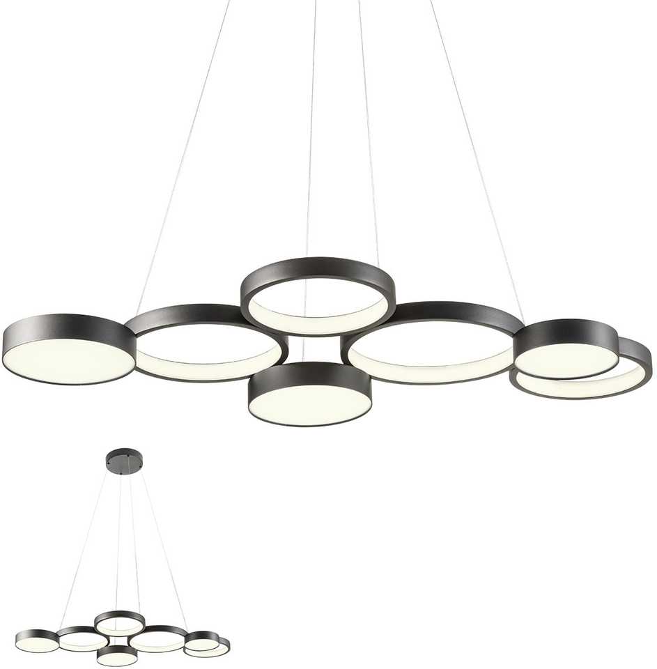 65W LED pakabinamas šviestuvas CRONOS, juodas, 3000K, dimeriuojamas, 01-2547