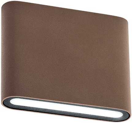 6,5W LED sieninis lauko šviestuvas POCKET, tamsiai rudas, 3000K, IP54, 9053