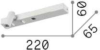 6,5W LED sieninis šviestuvas BONNE NUIT, juodas, 3000K, 336787