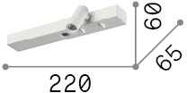 6,5W LED sieninis šviestuvas BONNE NUIT, juodas, 3000K, 336817