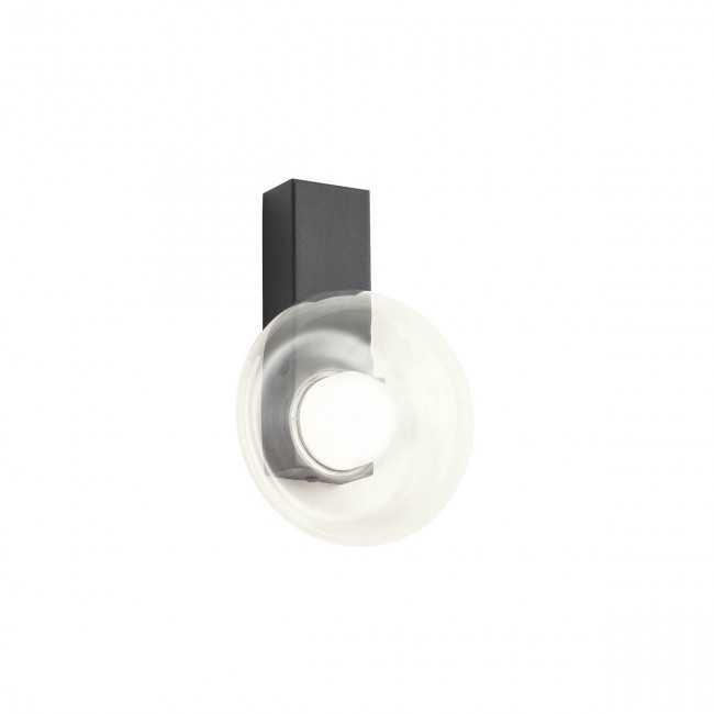 6,5W LED sieninis šviestuvas SINCLAIR, juodas, 3000K, 01-3240