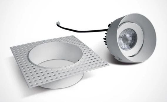 6,5W LED užglaistomas pakreipiamas šviestuvas, baltas, 3000K, 11107BT/W/W